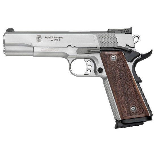 SW PC 1911 9MM 5" SS AS PRO SERIES WOOD GRIP 10R