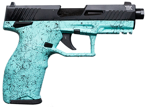 TAU 2TX 22LR 4" CYAN SPLATTER 16/22RD