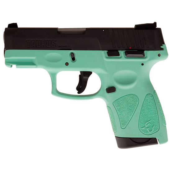 TAU G2S 9MM 3.26" BLK CYAN FRAME 2 7RD