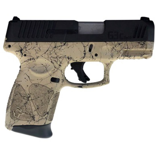 TAU G3C 9MM 3.26" 3 12RD FDE W/BLK SPLATTER