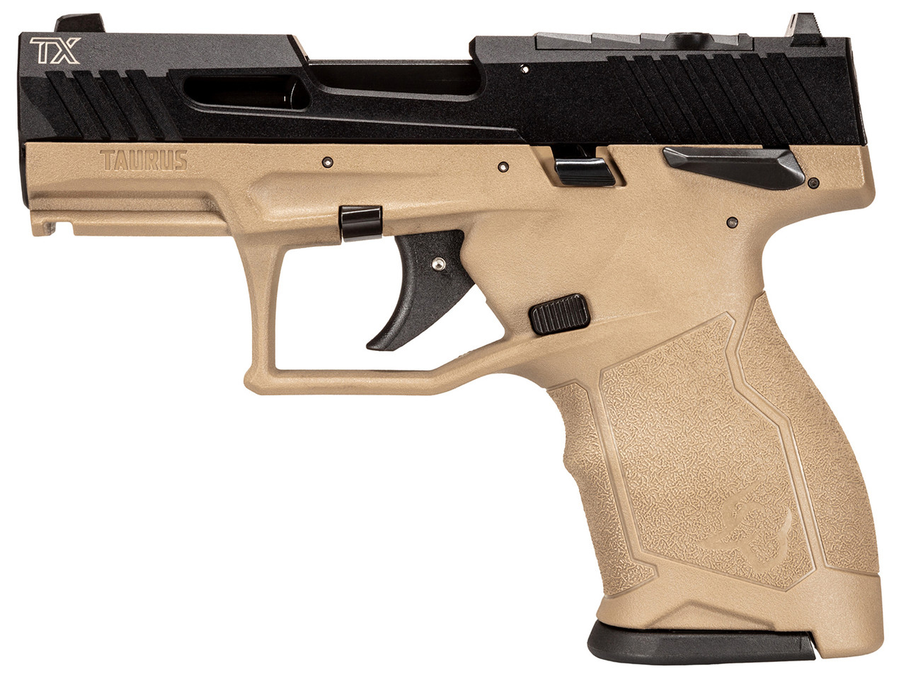 TAU TX22 COMPACT 22LR 3.6" FDE/BLK 2 13RD