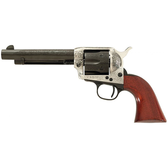 TF UBERTI 1873 45LC 5.5" COIN FINISH PHOTO ENGRAV