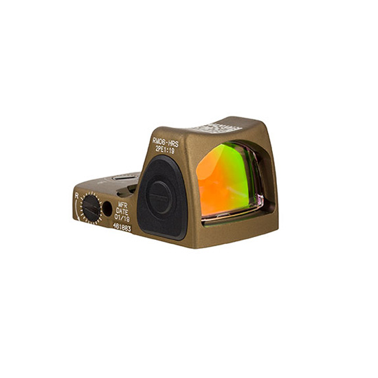 TRIJICON RMR T2 3.25 MOA RED DOT ADJ LED COY BRN