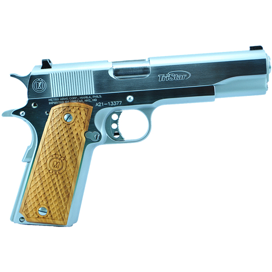 TSA AMERICAN 1911 GOV CHROME 45ACP 8RD