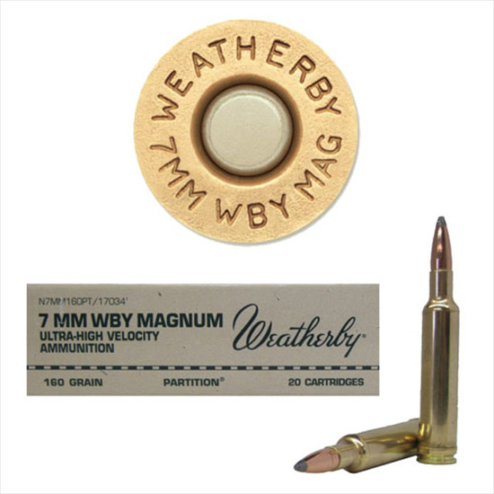 WBY AMMO 7MMWBY 160GR NOSLER PARTITION