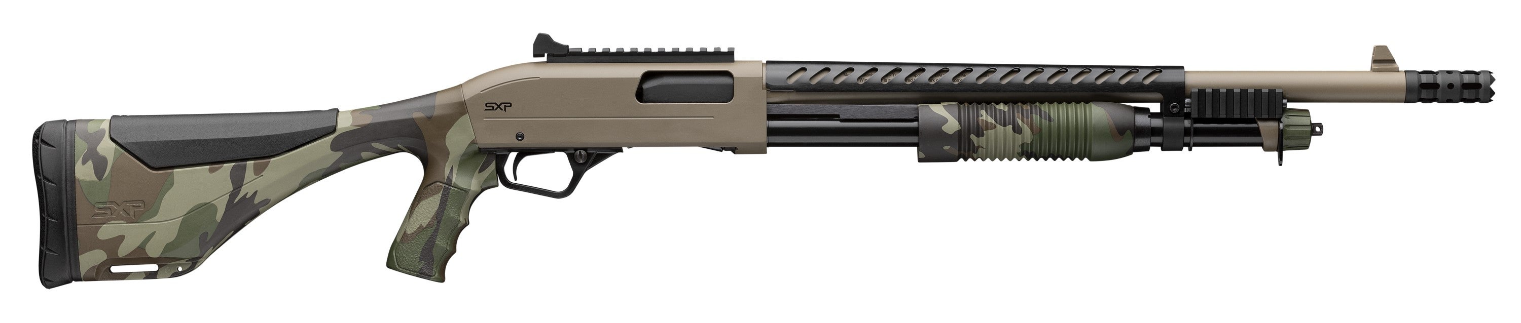 WIN SXP WOODLAND FDE EXT DEFENDER 12GA 3" 18"