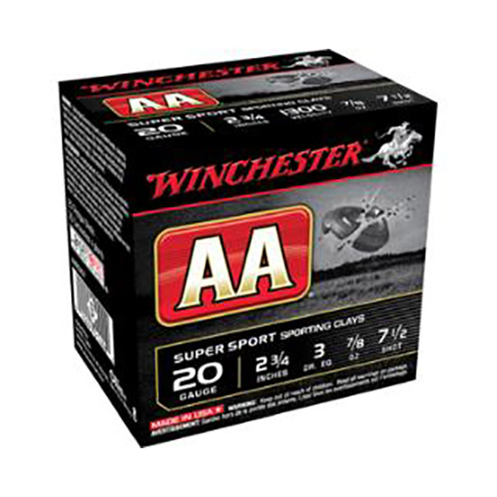 WIN AA SS SPORTING CLAYS 20GA 7/8OZ #7.5 25/10