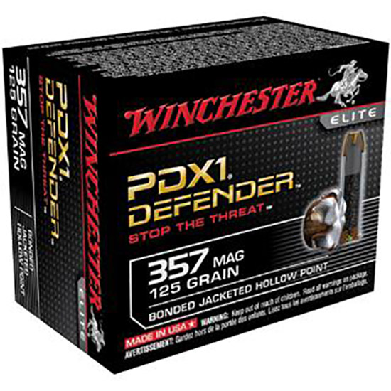 WIN PDX1 DEFENDER 357MAG 125GR 20/10