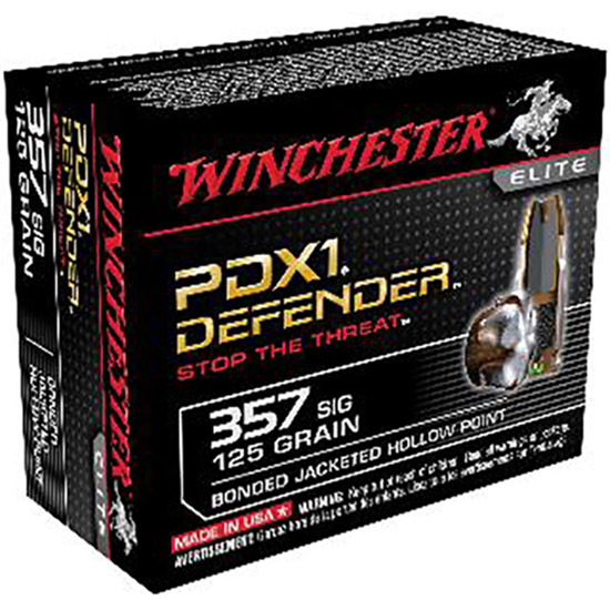 WIN PDX1 DEFENDER 357SIG 125GR 20/10