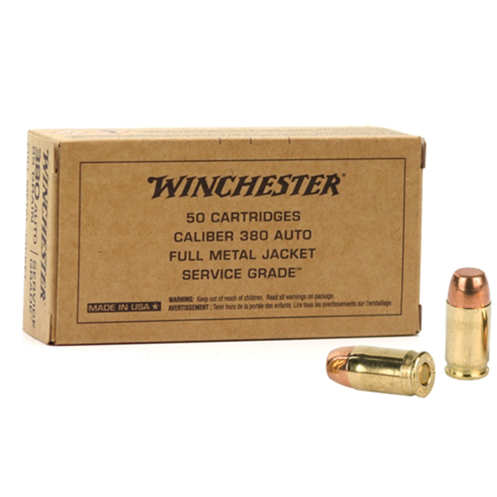 WIN SERVICE GRADE 380ACP 95GR FMJ 50/10