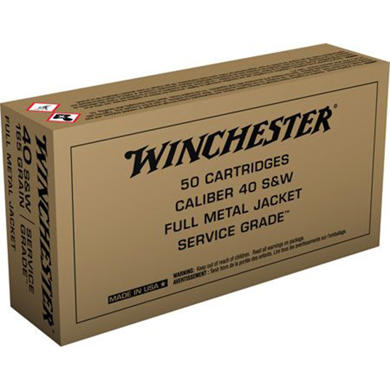 WIN  SERVICE GRADE 40SW 165GR FMJ 50/10