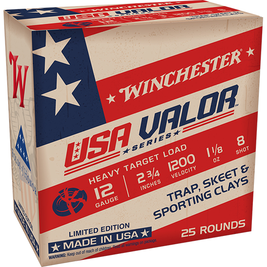 WIN USA VALOR 12GA 2.75" LS 1-1/8OZ #8 25/10