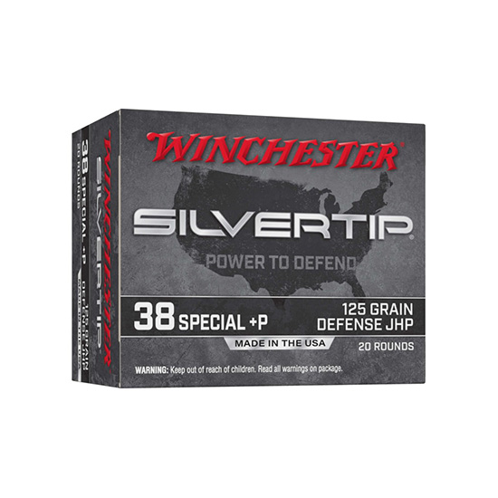 WIN SILVERTIP 38SPL+P 125GR JHP 20/10