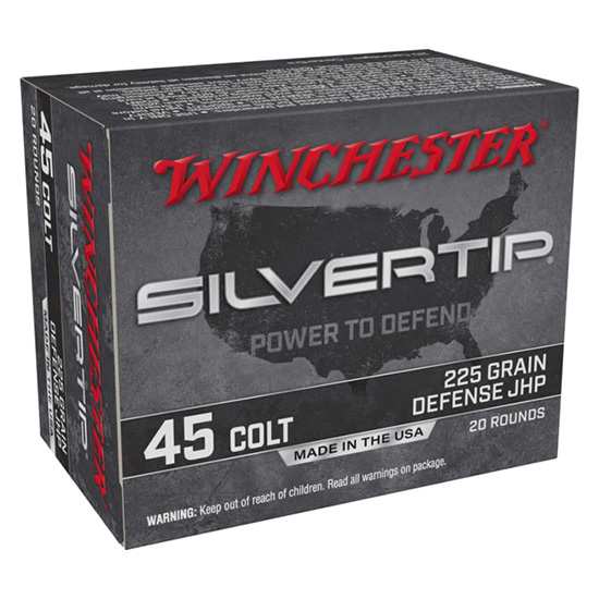 WIN SILVERTIP 45 COLT 225GR JHP 20/10