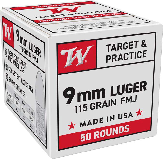 WIN USA 9MM 115GR FMJ 50/20