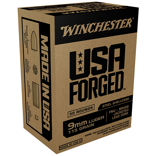 WIN USA FORGED 9MM 115GR FMJ 50/10