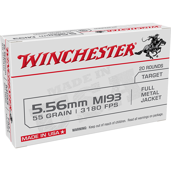 WIN LC 5.56MM M193 55GR FMJ 20/50