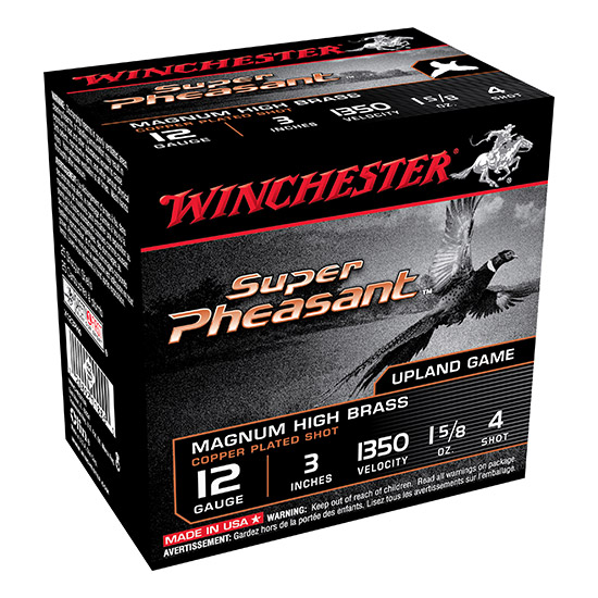 WIN SUPER-X PHEASANT 12GA 3" 1 5/8OZ #4 25/10