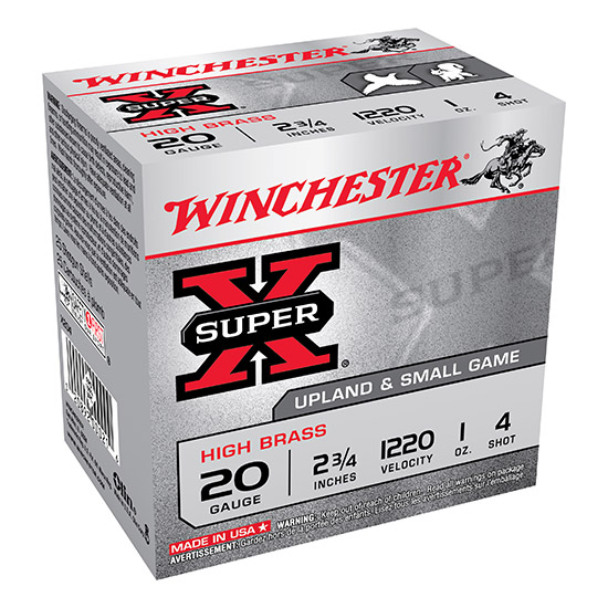 WIN SUPER-X HIGH BRASS GAME LD 20GA 2.75" 25/10