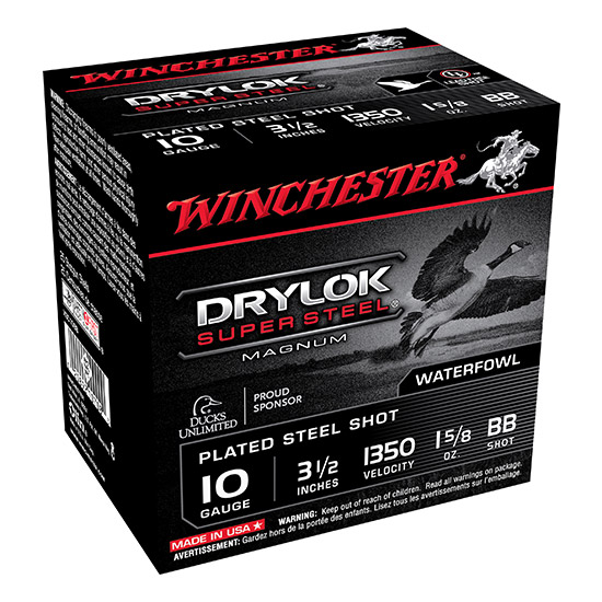 WIN SUPER-X DRYLOK STEEL 10GA 1 5/8OZ BB 25/10