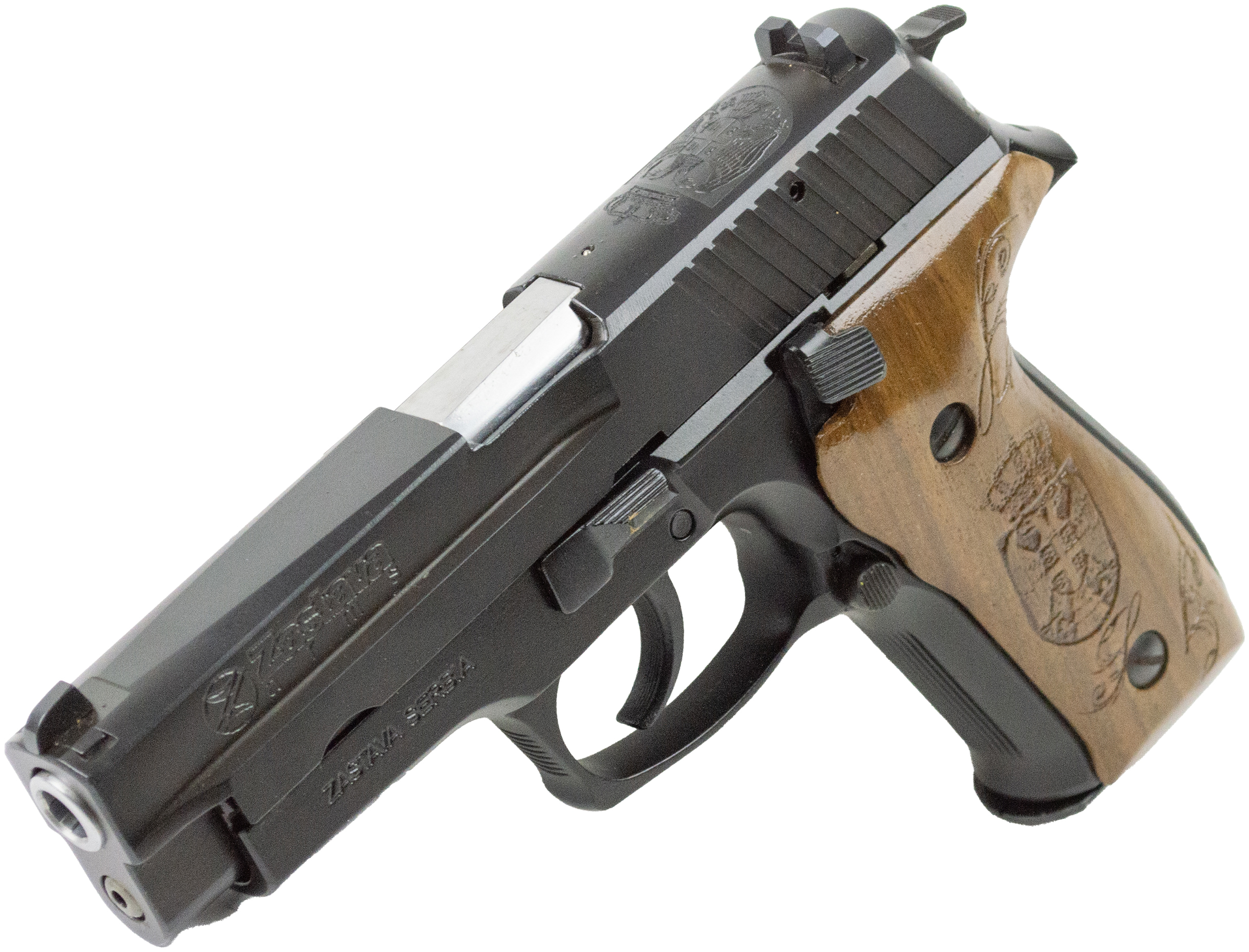 ZASTAVA CZ999 9MM 4.25" BLUED SERBIAN CREST