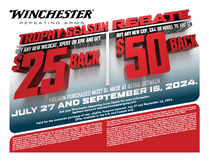 Winchester Trophy Season Rebate