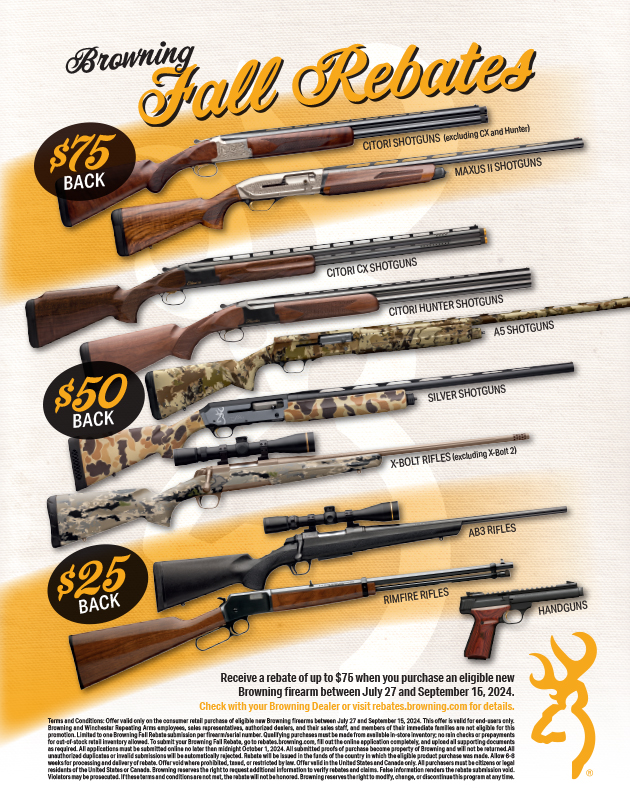 Browning Fall Rebates